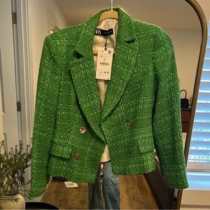 Zara tweed blazer S